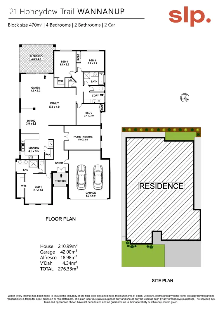 Floorplan of Homely house listing, 21 Honeydew Trail, Wannanup WA 6210