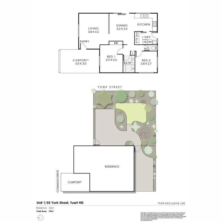 Floorplan of Homely villa listing, 1/55 York Street, Tuart Hill WA 6060