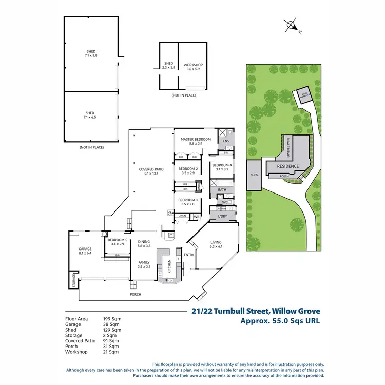 Floorplan of Homely house listing, 21-23 Turnbull Street, Willow Grove VIC 3825