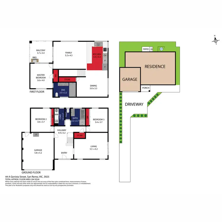 Floorplan of Homely house listing, 44A Genista Street, San Remo VIC 3925