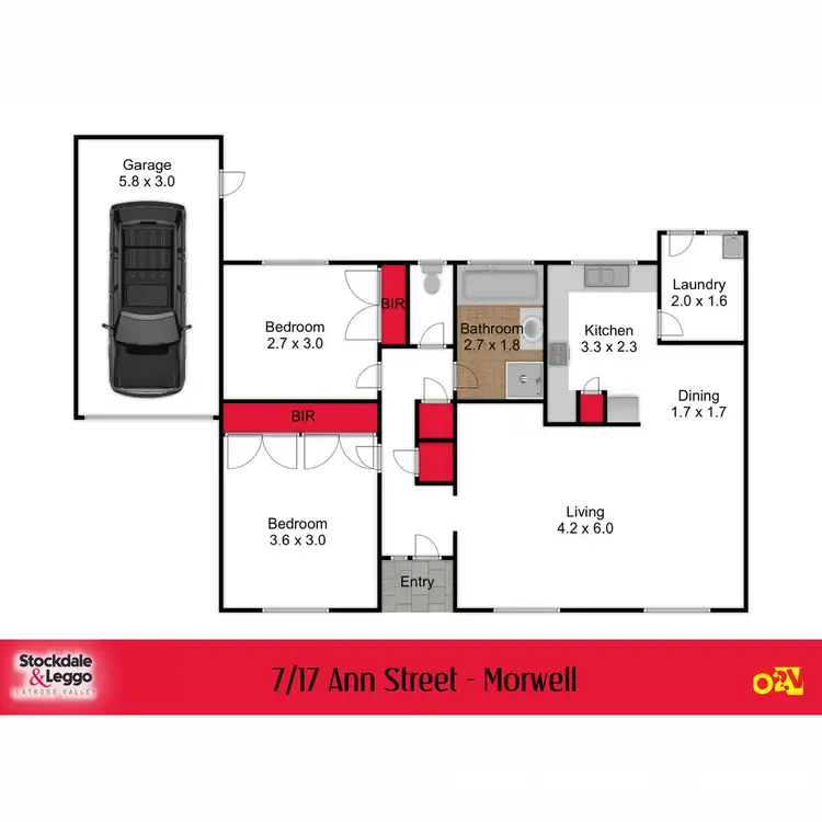 Floorplan of Homely house listing, 7/17 Ann Street, Morwell VIC 3840