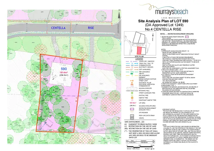 Floorplan of Homely land listing, 4 Centella Rise, Murrays Beach NSW 2281