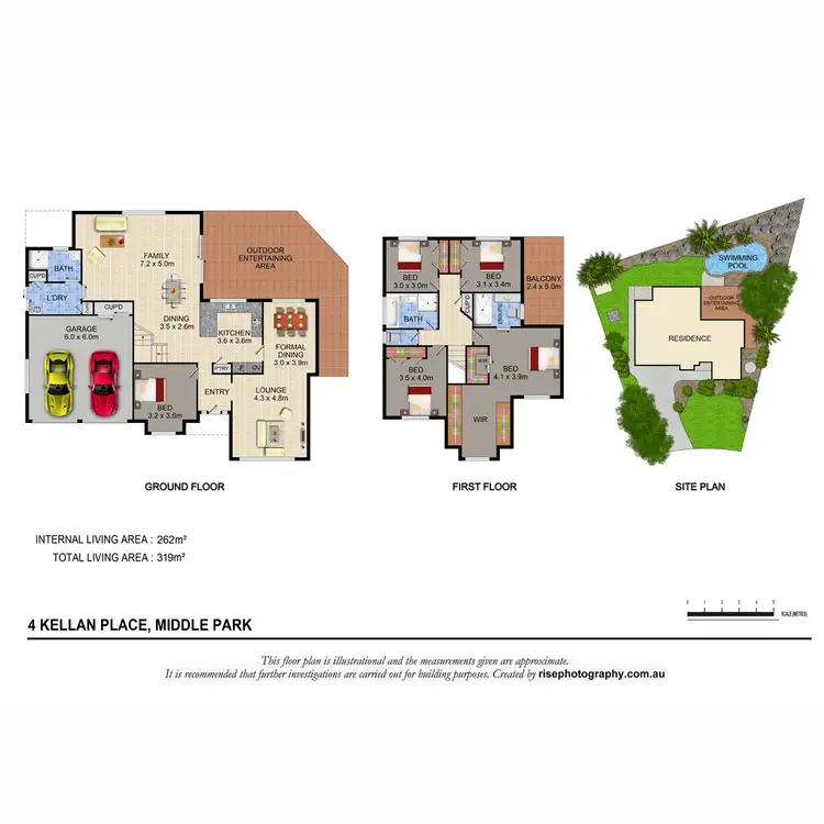 Floorplan of Homely house listing, 4 Kellan Place, Middle Park QLD 4074
