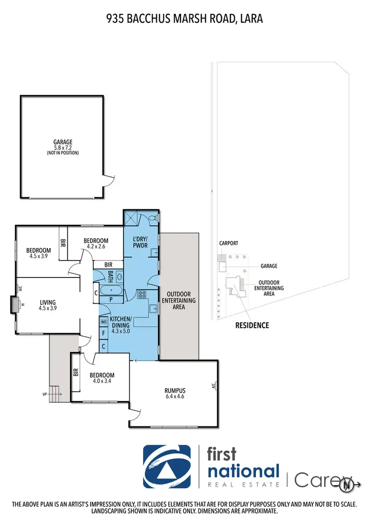 Floorplan of Homely house listing, 935 Bacchus Marsh Road, Anakie VIC 3213
