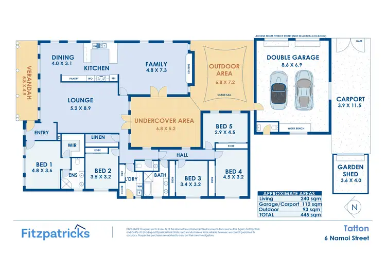 Floorplan of Homely house listing, 6 Namoi Street, Tatton NSW 2650