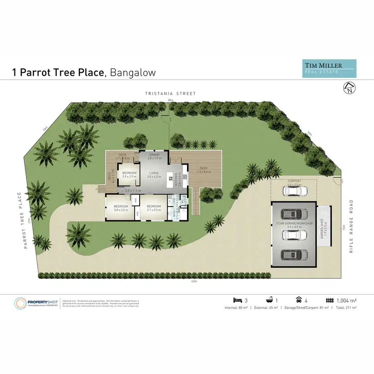 Floorplan of Homely house listing, 1 Parrot Tree Place, Bangalow NSW 2479