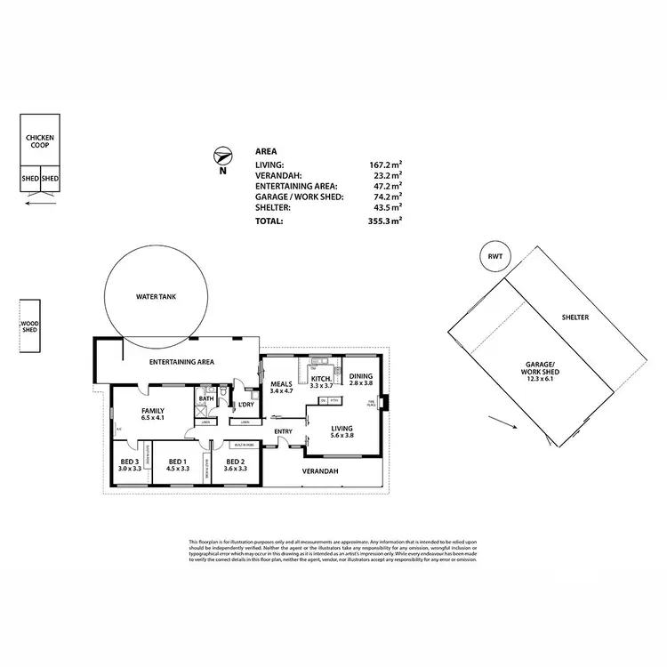 Floorplan of Homely rural property listing, 201 Harris Road, Lenswood SA 5240
