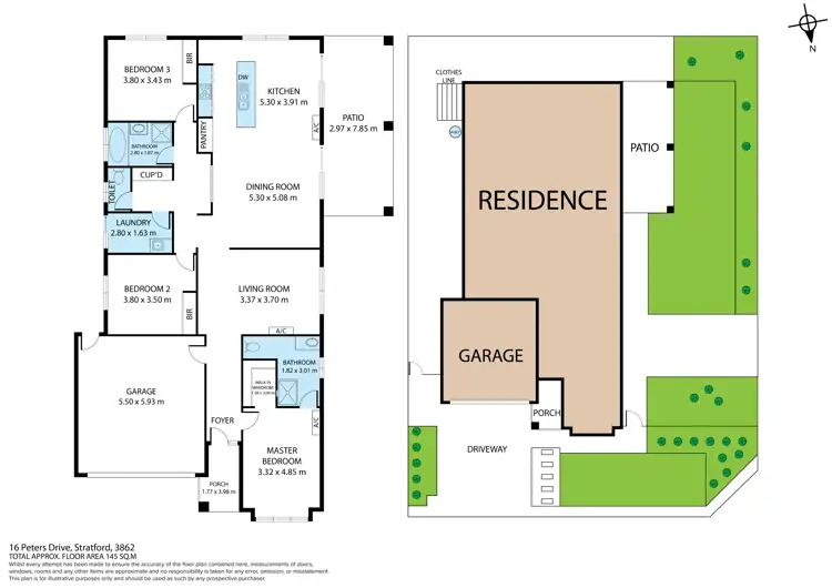 Floorplan of Homely house listing, 16 Peters Drive, Stratford VIC 3862