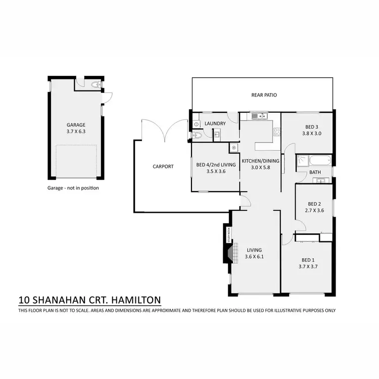 Floorplan of Homely house listing, 10 Shanahan Court, Hamilton VIC 3300