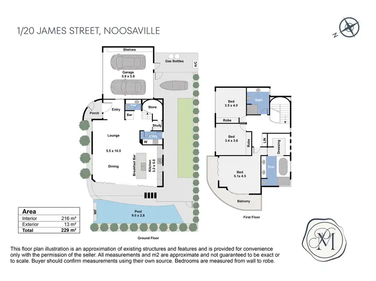 Floorplan of Homely townhouse listing, 1/20 James Street, Noosaville QLD 4566