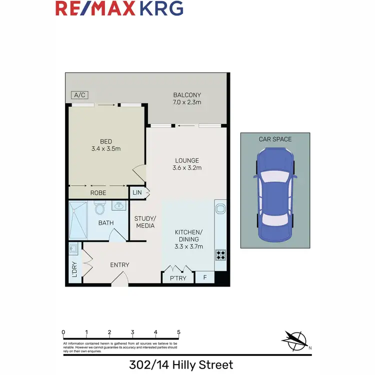Floorplan of Homely apartment listing, 302/14 Hilly Street, Mortlake NSW 2137