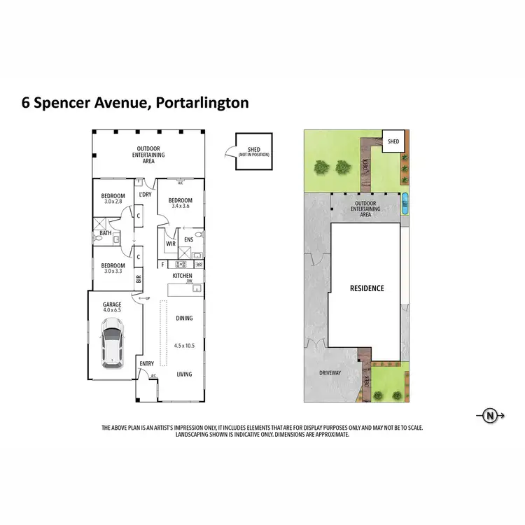 Floorplan of Homely house listing, 6 Spencer Avenue, Portarlington VIC 3223