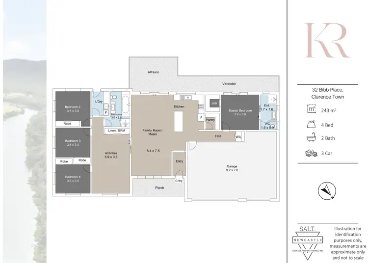 Floorplan of Homely rural property listing, 32 Bibb Place, Clarence Town NSW 2321