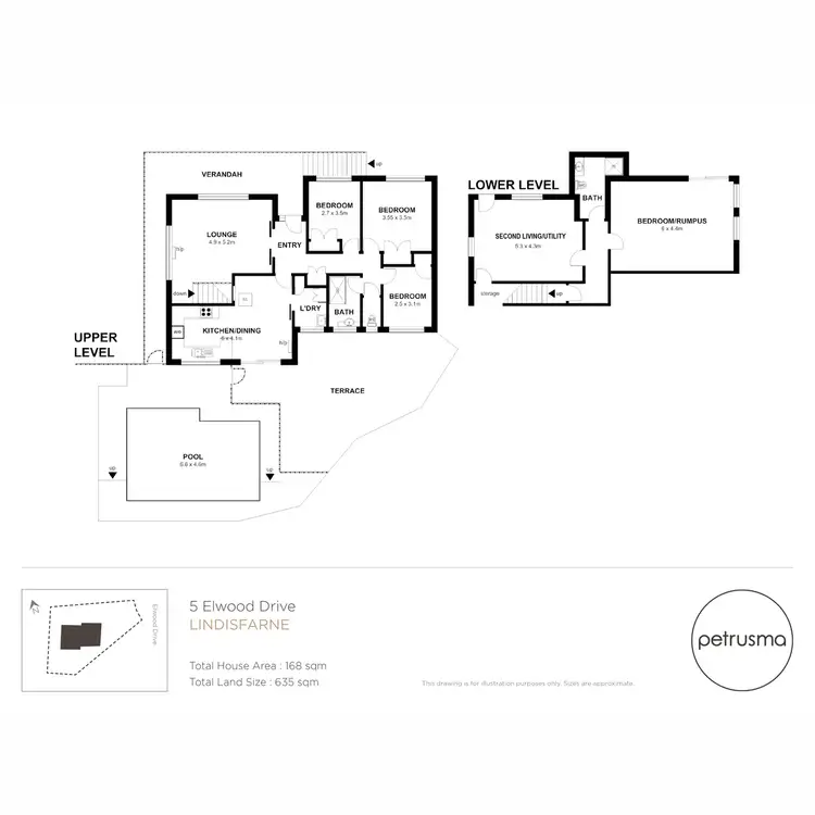 Floorplan of Homely house listing, 5 Elwood Drive, Lindisfarne TAS 7015