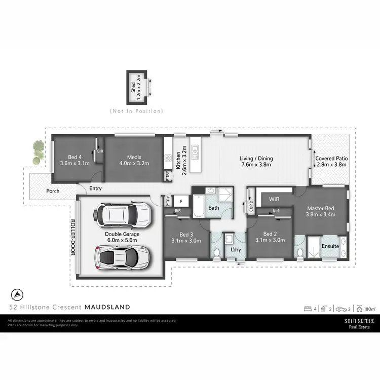 Floorplan of Homely house listing, 52 Hillstone Crescent, Maudsland QLD 4210