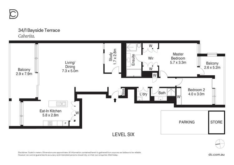 Floorplan of Homely apartment listing, 34/1 Bayside Terrace, Cabarita NSW 2137