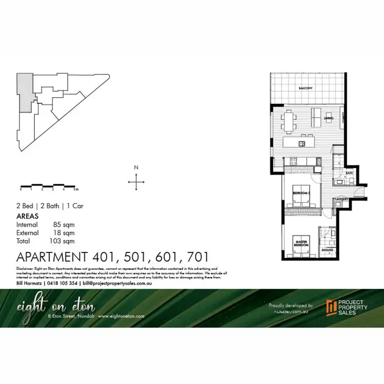 Floorplan of Homely apartment listing, 701/8 Eton Street, Nundah QLD 4012