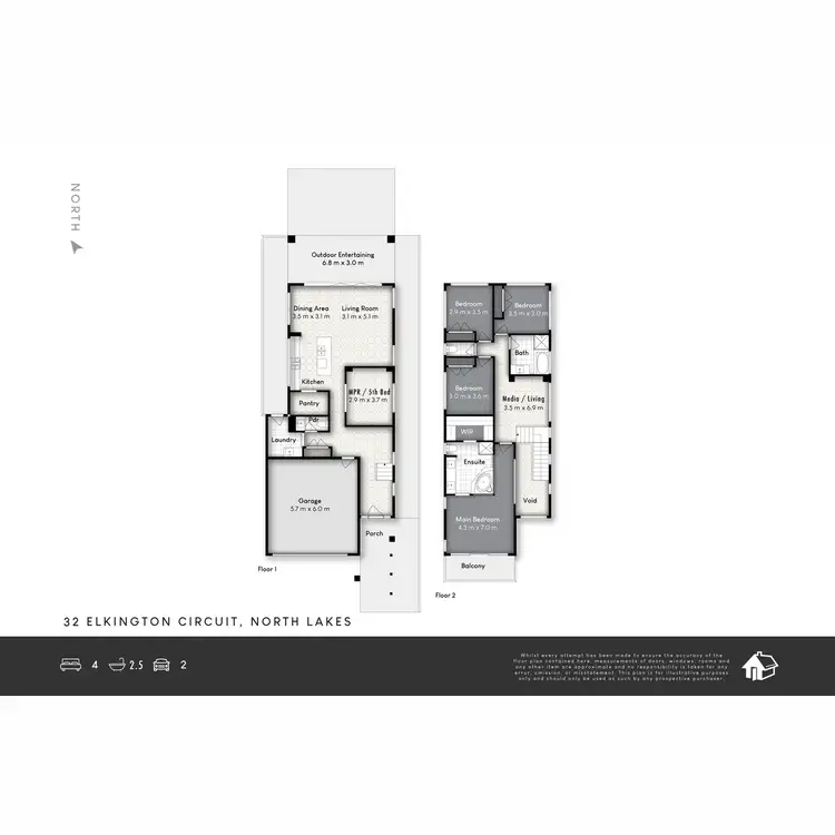Floorplan of Homely house listing, 32 Elkington Circuit, North Lakes QLD 4509