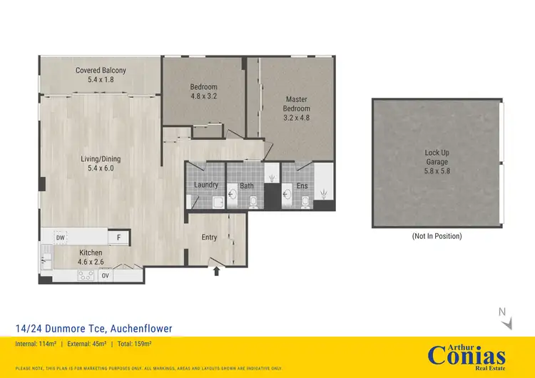 Floorplan of Homely unit listing, 14/24 Dunmore Terrace, Auchenflower QLD 4066