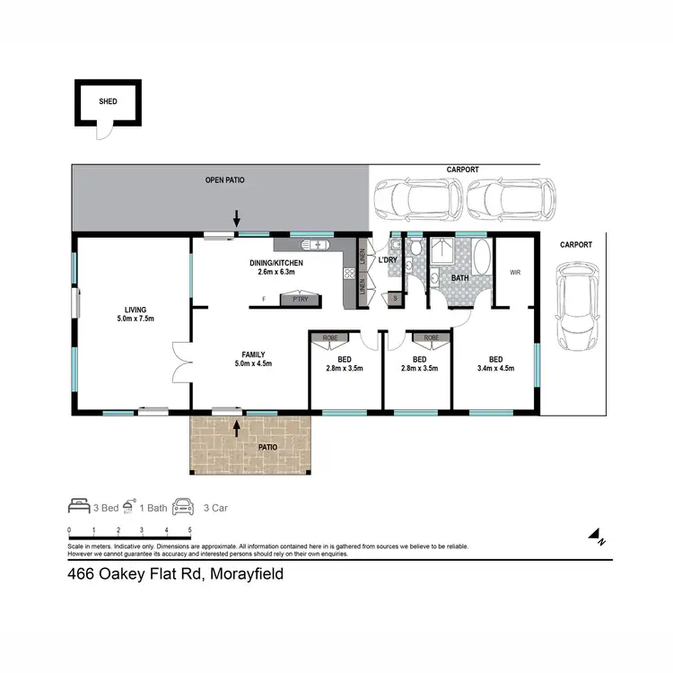 Floorplan of Homely house listing, 466 Oakey Flat Road, Morayfield QLD 4506