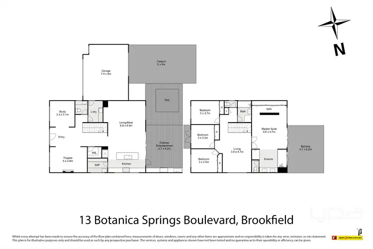 Floorplan of Homely house listing, 13 Botanica Springs Boulevard, Brookfield VIC 3338