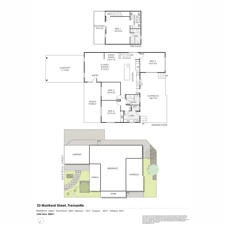 Floorplan of Homely house listing, 33 Montreal Street, Fremantle WA 6160