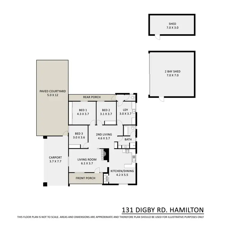 Floorplan of Homely house listing, 131 Digby Road, Hamilton VIC 3300