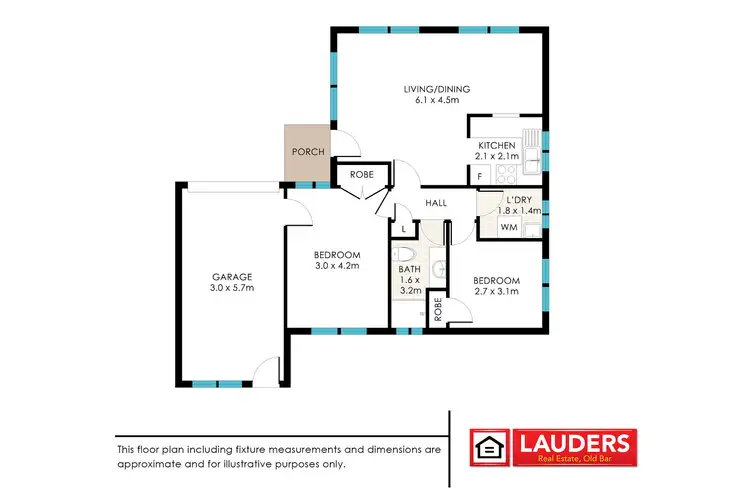 Floorplan of Homely unit listing, 3/30 Waterman Street, Old Bar NSW 2430