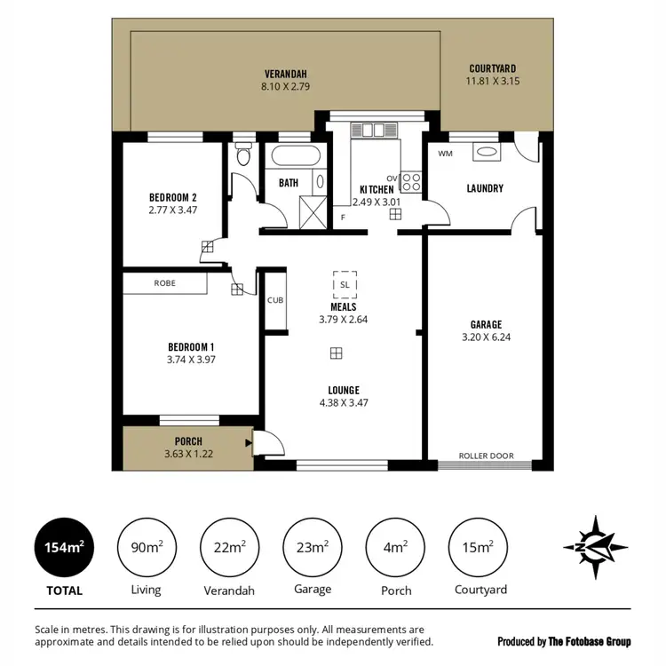 Floorplan of Homely unit listing, 2/63 Kingston Avenue, Richmond SA 5033