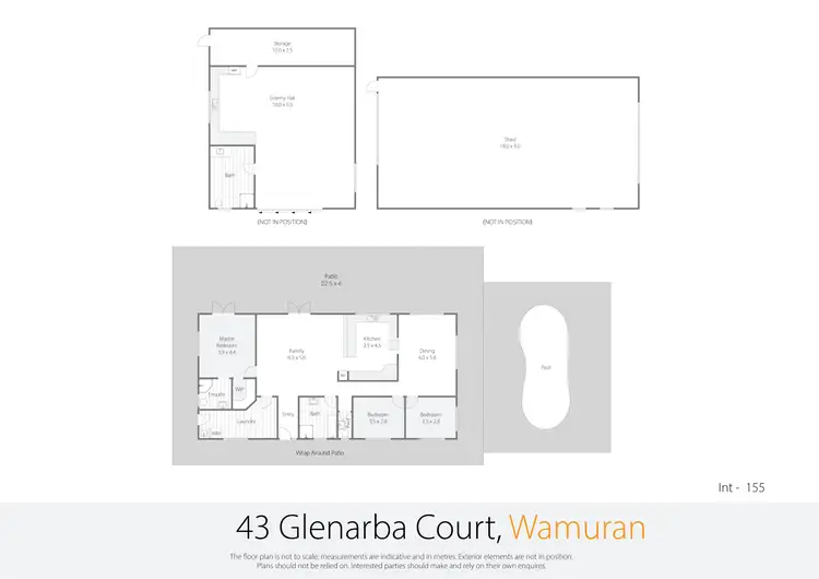Floorplan of Homely house listing, 43 Glenarba Court, Wamuran QLD 4512