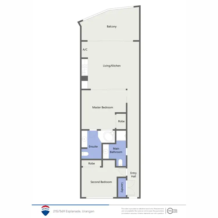 Floorplan of Homely unit listing, 215/569 Esplanade, Urangan QLD 4655