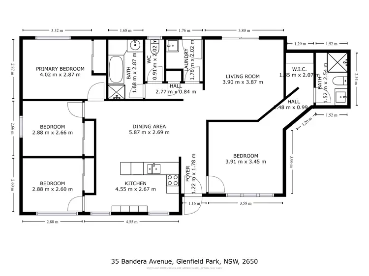 Floorplan of Homely house listing, 35 Bandera Avenue, Glenfield Park NSW 2650