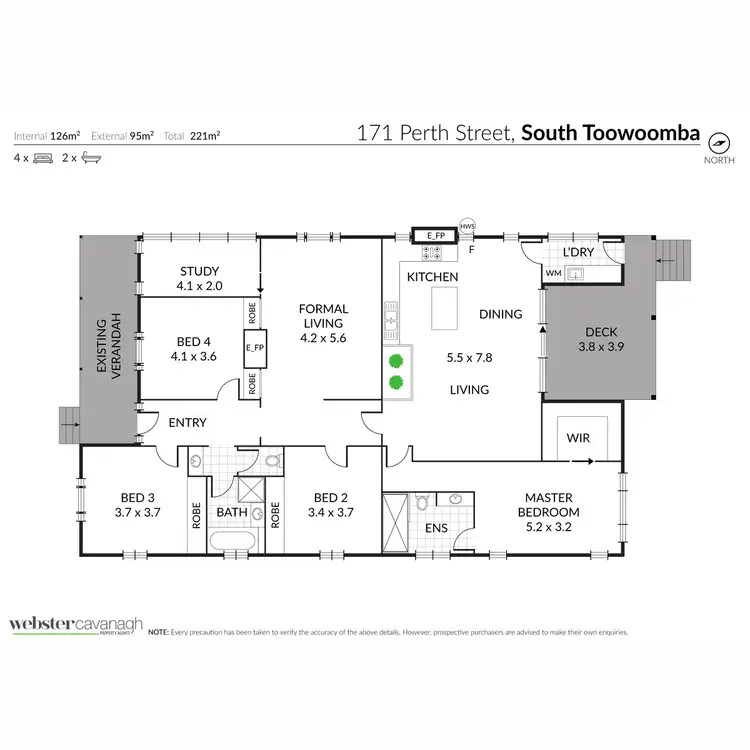 Floorplan of Homely house listing, 171 Perth Street, South Toowoomba QLD 4350