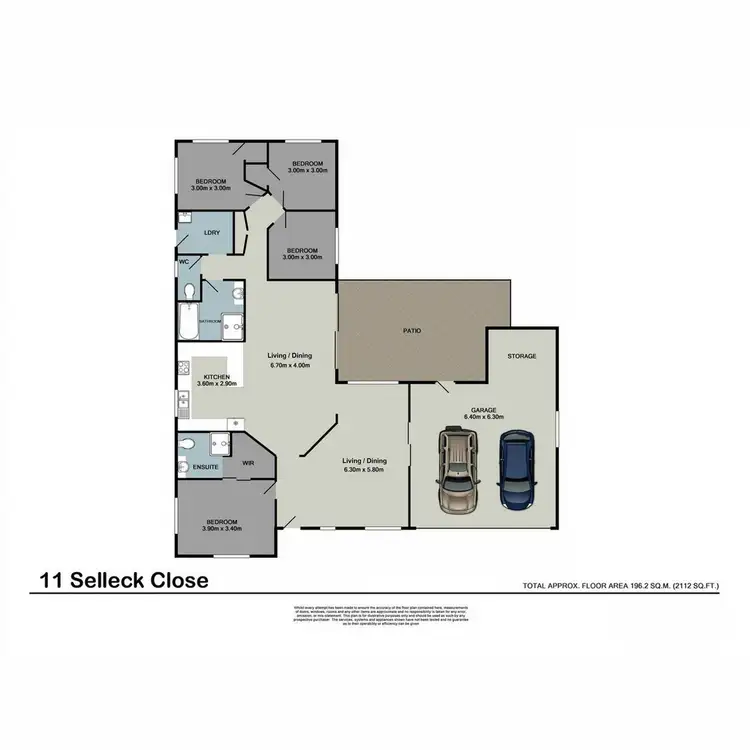 Floorplan of Homely house listing, 11 Selleck Close, Mcdowall QLD 4053