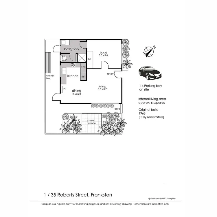 Floorplan of Homely unit listing, 1/35 Roberts Street, Frankston VIC 3199