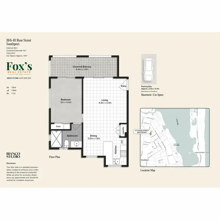 Floorplan of Homely unit listing, 18/6-10 Rose Street, Southport QLD 4215