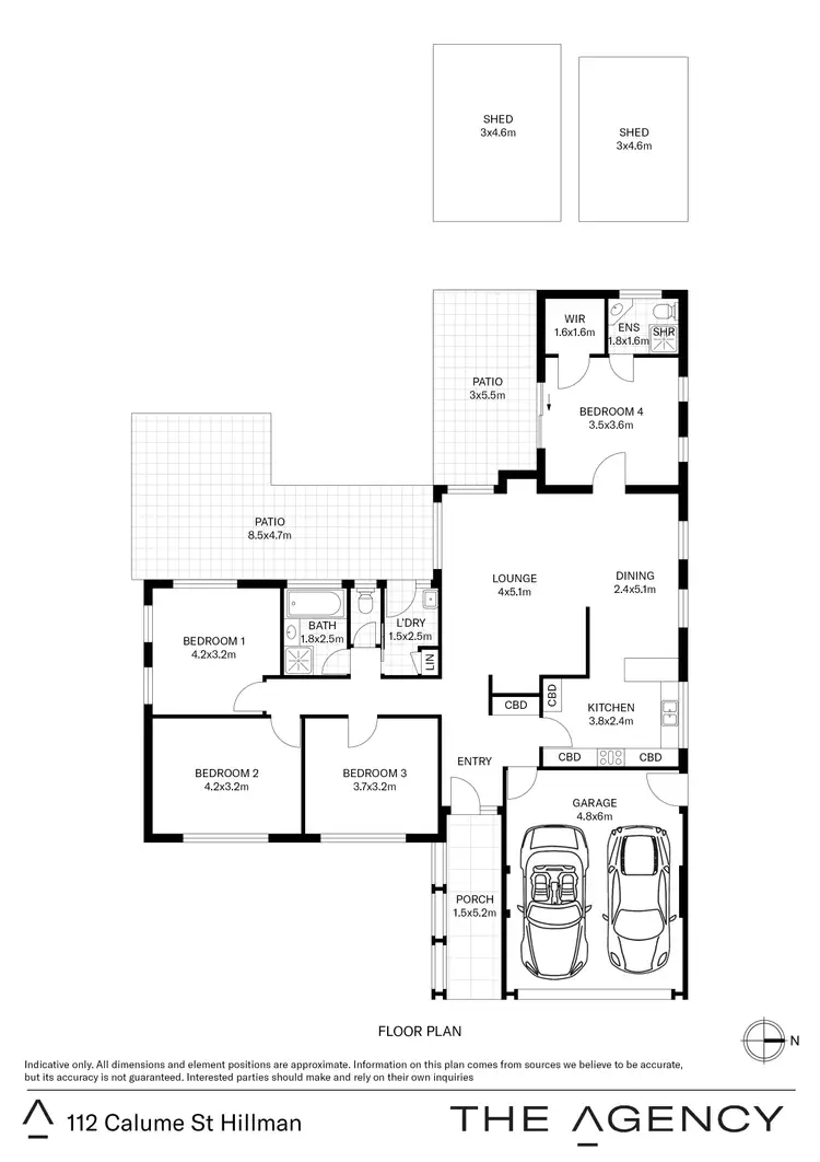 Floorplan of Homely house listing, 112 Calume Street, Hillman WA 6168