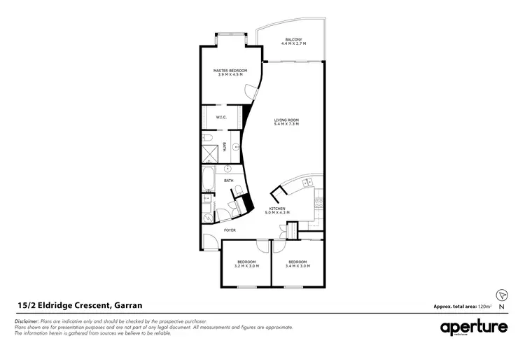Floorplan of Homely apartment listing, 15/2 Eldridge Crescent, Garran ACT 2605
