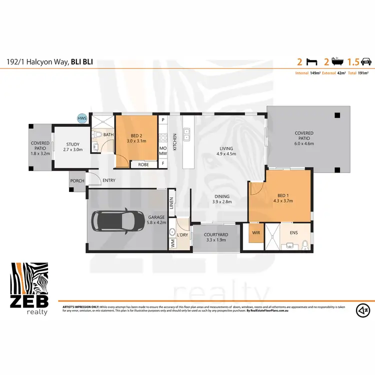 Floorplan of Homely house listing, 192/1 Halcyon Way, Bli Bli QLD 4560