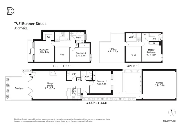 Floorplan of Homely townhouse listing, 17/81 Bertram Street, Mortlake NSW 2137