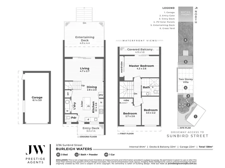 Floorplan of Homely townhouse listing, 2/36 Sunbird Street, Burleigh Waters QLD 4220