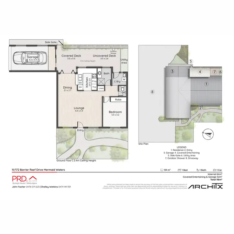 Floorplan of Homely townhouse listing, 11/172 Barrier Reef Drive, Mermaid Waters QLD 4218