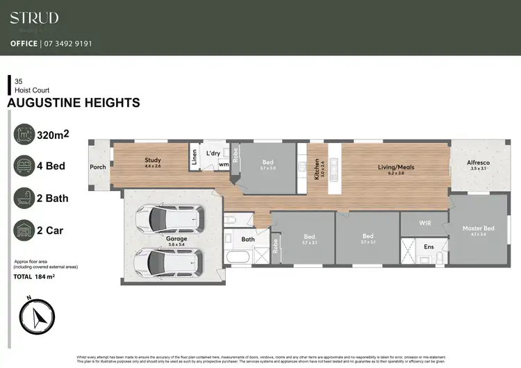 Floorplan of Homely house listing, 35 Hoist Court, Augustine Heights QLD 4300