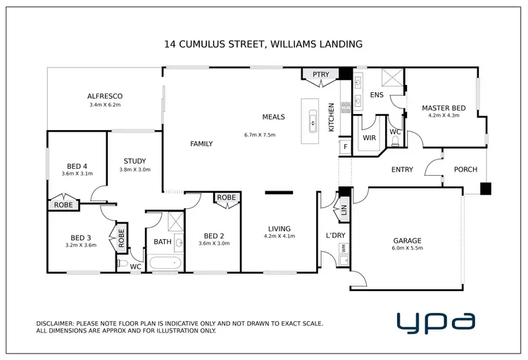 Floorplan of Homely house listing, 14 Cumulus Street, Williams Landing VIC 3027