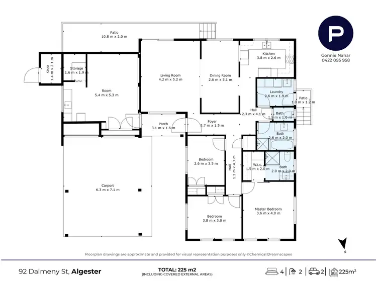 Floorplan of Homely house listing, 92 Dalmeny Street, Algester QLD 4115