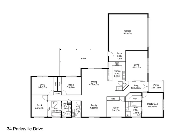 Floorplan of Homely house listing, 34 Parksville Drive, New Auckland QLD 4680