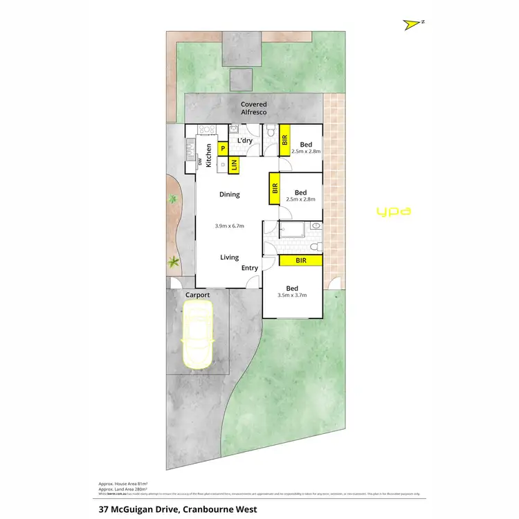 Floorplan of Homely house listing, 37 McGuigan Drive, Cranbourne West VIC 3977