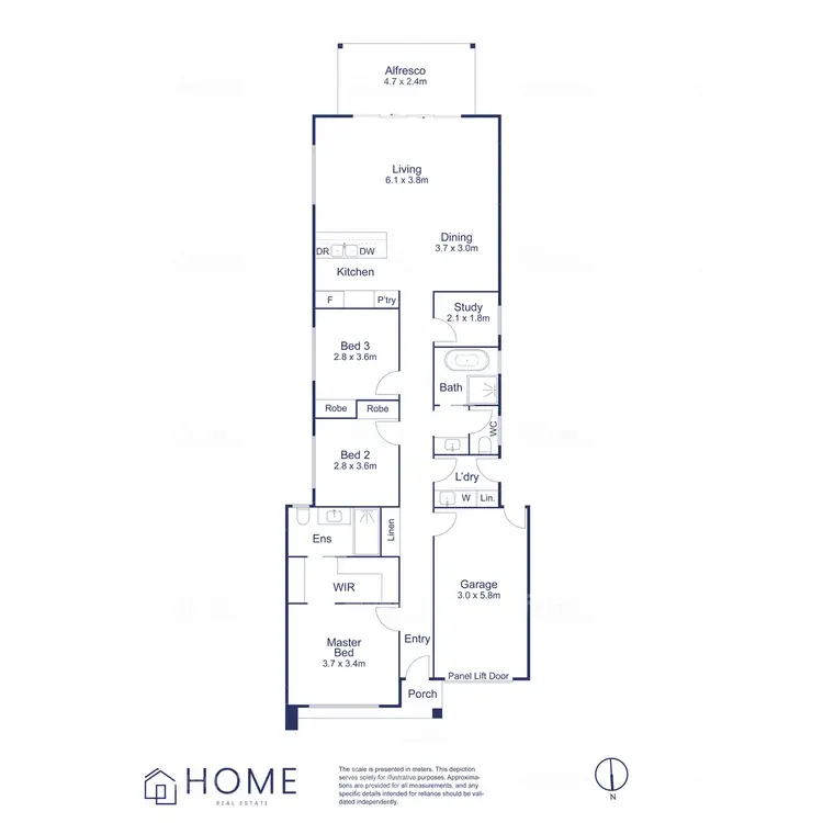 Floorplan of Homely house listing, 14C Edwards Avenue, Park Holme SA 5043