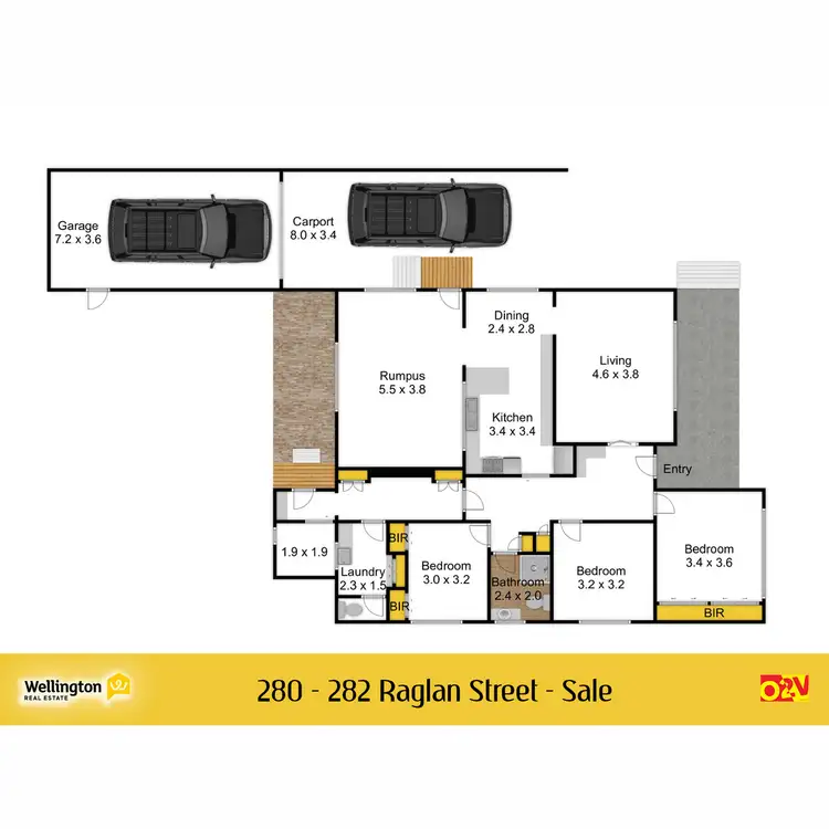 Floorplan of Homely house listing, 280-282 Raglan Street, Sale VIC 3850