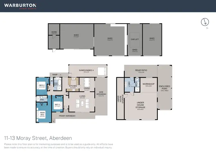 Floorplan of Homely house listing, 11-13 Moray Street, Aberdeen NSW 2336